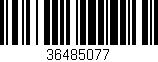 Código de barras (EAN, GTIN, SKU, ISBN): '36485077'