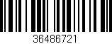 Código de barras (EAN, GTIN, SKU, ISBN): '36486721'