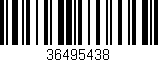 Código de barras (EAN, GTIN, SKU, ISBN): '36495438'