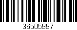 Código de barras (EAN, GTIN, SKU, ISBN): '36505997'