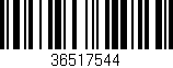 Código de barras (EAN, GTIN, SKU, ISBN): '36517544'