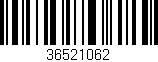 Código de barras (EAN, GTIN, SKU, ISBN): '36521062'