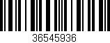 Código de barras (EAN, GTIN, SKU, ISBN): '36545936'