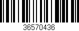 Código de barras (EAN, GTIN, SKU, ISBN): '36570436'