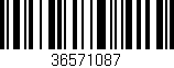 Código de barras (EAN, GTIN, SKU, ISBN): '36571087'