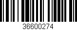 Código de barras (EAN, GTIN, SKU, ISBN): '36600274'