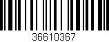 Código de barras (EAN, GTIN, SKU, ISBN): '36610367'