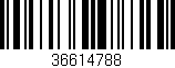 Código de barras (EAN, GTIN, SKU, ISBN): '36614788'