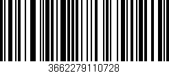 Código de barras (EAN, GTIN, SKU, ISBN): '3662279110728'
