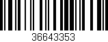 Código de barras (EAN, GTIN, SKU, ISBN): '36643353'