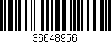 Código de barras (EAN, GTIN, SKU, ISBN): '36648956'