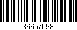 Código de barras (EAN, GTIN, SKU, ISBN): '36657098'