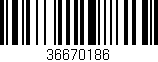 Código de barras (EAN, GTIN, SKU, ISBN): '36670186'
