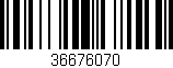 Código de barras (EAN, GTIN, SKU, ISBN): '36676070'