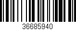 Código de barras (EAN, GTIN, SKU, ISBN): '36685940'