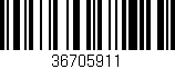 Código de barras (EAN, GTIN, SKU, ISBN): '36705911'