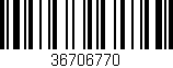 Código de barras (EAN, GTIN, SKU, ISBN): '36706770'