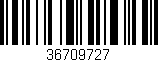 Código de barras (EAN, GTIN, SKU, ISBN): '36709727'
