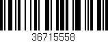 Código de barras (EAN, GTIN, SKU, ISBN): '36715558'