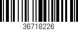 Código de barras (EAN, GTIN, SKU, ISBN): '36718226'