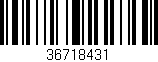 Código de barras (EAN, GTIN, SKU, ISBN): '36718431'