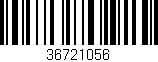 Código de barras (EAN, GTIN, SKU, ISBN): '36721056'