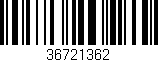Código de barras (EAN, GTIN, SKU, ISBN): '36721362'