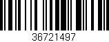 Código de barras (EAN, GTIN, SKU, ISBN): '36721497'