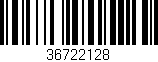 Código de barras (EAN, GTIN, SKU, ISBN): '36722128'