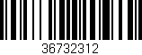 Código de barras (EAN, GTIN, SKU, ISBN): '36732312'