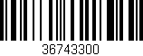 Código de barras (EAN, GTIN, SKU, ISBN): '36743300'