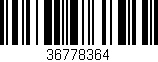 Código de barras (EAN, GTIN, SKU, ISBN): '36778364'