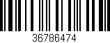 Código de barras (EAN, GTIN, SKU, ISBN): '36786474'