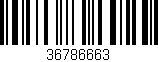 Código de barras (EAN, GTIN, SKU, ISBN): '36786663'