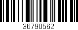 Código de barras (EAN, GTIN, SKU, ISBN): '36790562'