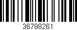 Código de barras (EAN, GTIN, SKU, ISBN): '36798261'