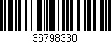 Código de barras (EAN, GTIN, SKU, ISBN): '36798330'
