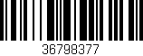 Código de barras (EAN, GTIN, SKU, ISBN): '36798377'
