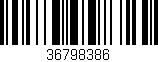 Código de barras (EAN, GTIN, SKU, ISBN): '36798386'
