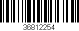 Código de barras (EAN, GTIN, SKU, ISBN): '36812254'