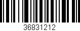 Código de barras (EAN, GTIN, SKU, ISBN): '36831212'