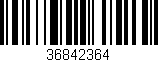 Código de barras (EAN, GTIN, SKU, ISBN): '36842364'