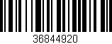 Código de barras (EAN, GTIN, SKU, ISBN): '36844920'