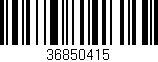 Código de barras (EAN, GTIN, SKU, ISBN): '36850415'