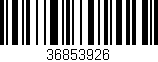 Código de barras (EAN, GTIN, SKU, ISBN): '36853926'