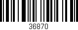 Código de barras (EAN, GTIN, SKU, ISBN): '36870'