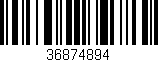 Código de barras (EAN, GTIN, SKU, ISBN): '36874894'