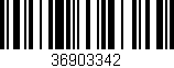 Código de barras (EAN, GTIN, SKU, ISBN): '36903342'