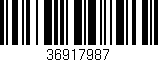 Código de barras (EAN, GTIN, SKU, ISBN): '36917987'