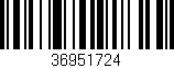 Código de barras (EAN, GTIN, SKU, ISBN): '36951724'